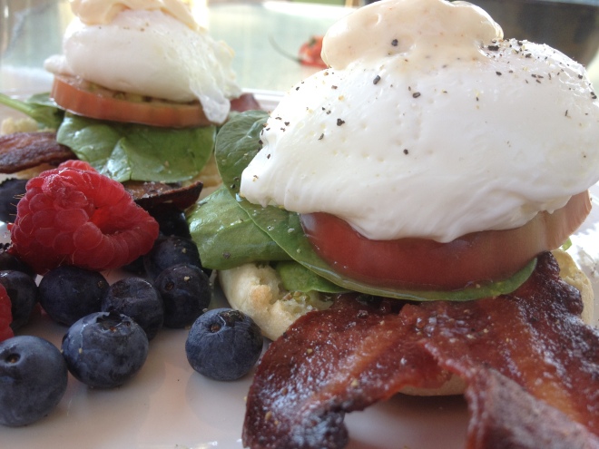 Breakfast - The lighter side of Benedict and hi eggs